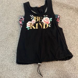 Small tank top with strapless bra underneath